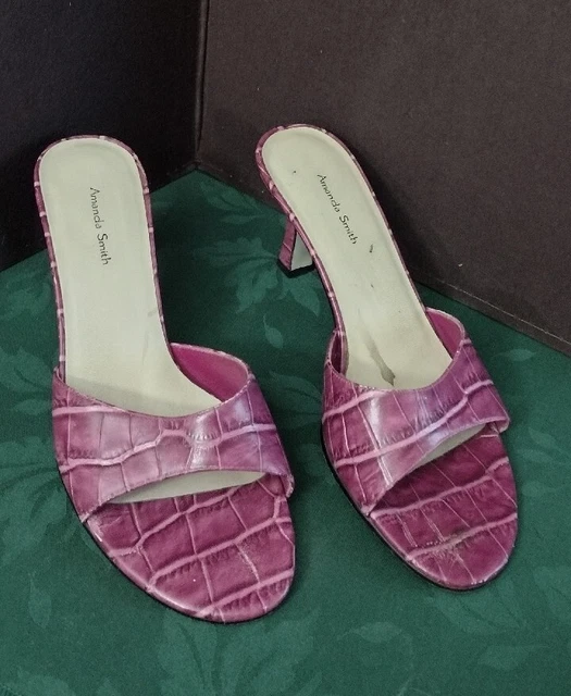 Amanda Smith Purple US 7M Faux Leather High Heel👠