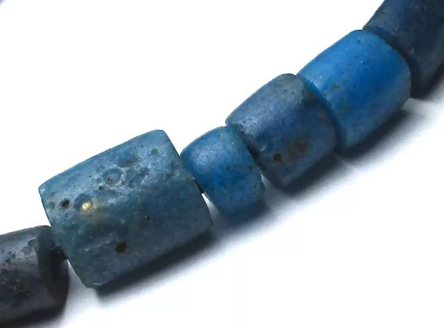 26 Rare Amazing Old Well Worn Mixed Aqua Venetian African Trade Antique Beads
