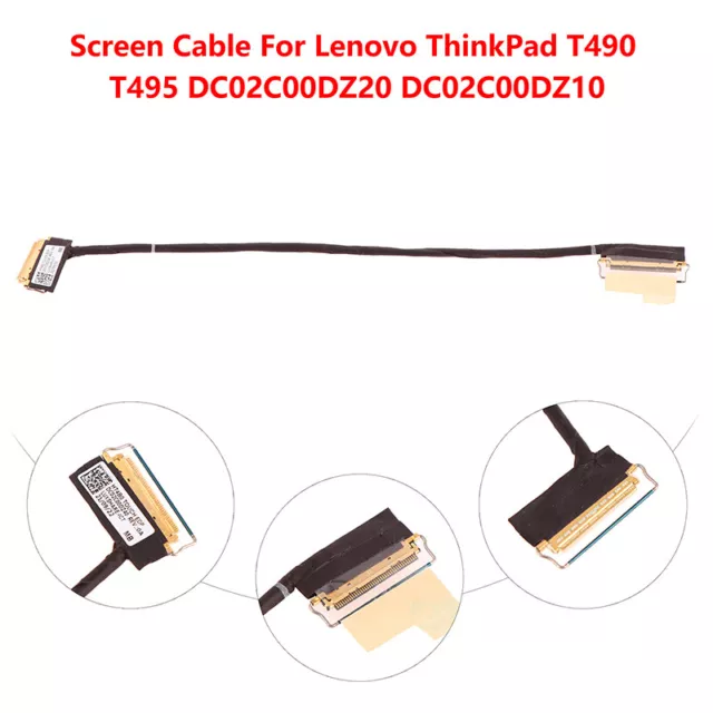 Neues LCD -LVDS -Bildschirmkabel für ThinkPad T490 T495 DC02C00DZ20 DC02C00DZ10