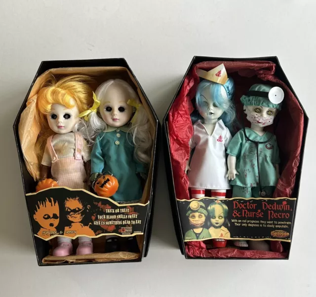 Living Dead Dolls Lot(Mezco) Hemlock & Honey/Doctor &Nurse ((Read Description)))