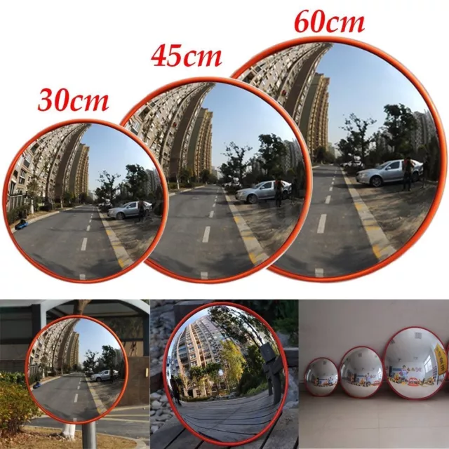 Wide Angle Convex Road Mirror Blind Spot Roadside Curved Traffic Driveway Safety