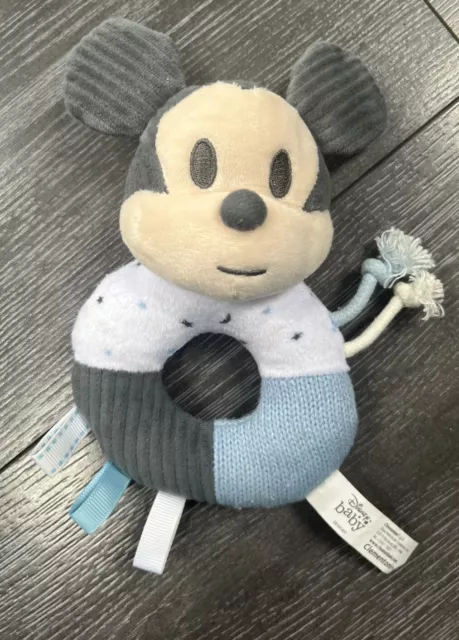 Disney - Mickey Mouse - Plüschring Rassel Baby Spielzeug Clementoni