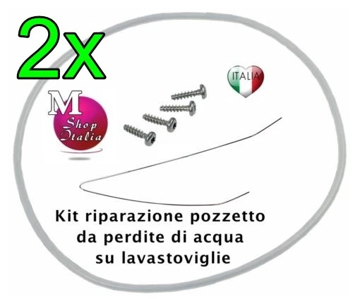 2 Pezzi Kit Di Riparazione Della Guarnizione Del Carter Pompa Lavastoviglie 182 Mm Con Codice Originale 12005744 12005317 12026667 Per Bosch Per Siemens Per Neff - Garanzia Di 10 Anni - MONTERAL - Foto 7