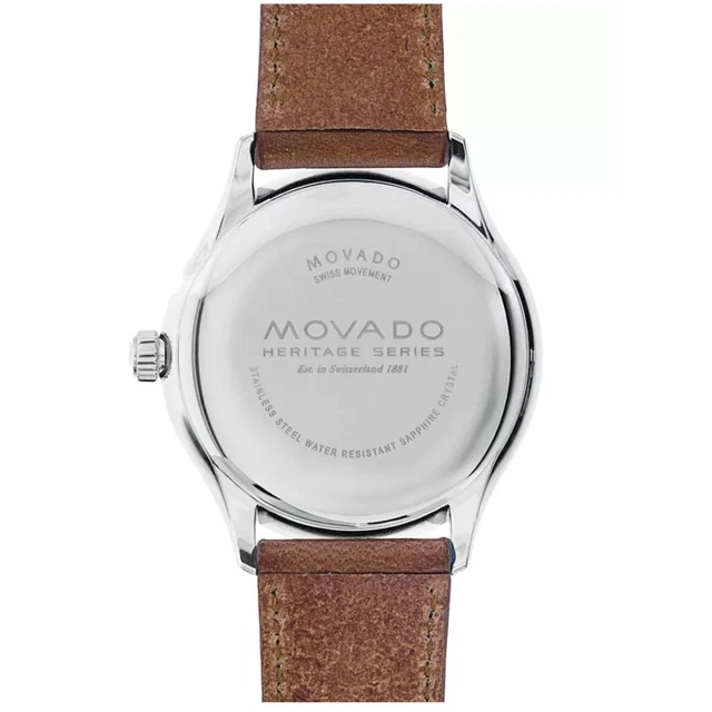 Movado 3650001 Orologio da uomo Heritage Quarzo nero 4