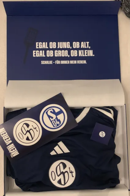 Adidas FC Schalke 04 Sondertrikot Navy "Für immer mein Verein" -  Größe L