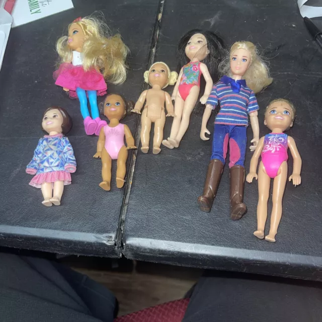 Barbie Kelly Chelsea Sister Dolls Lot Ect