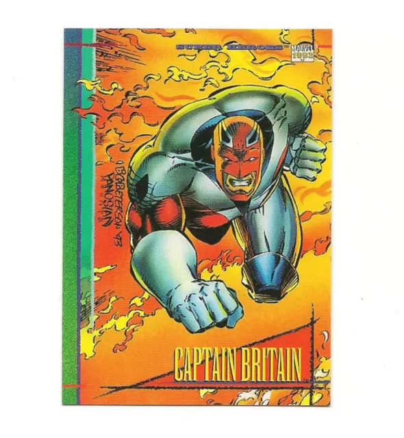 Marvel Universe Series IV #40 Captain Britain Skybox 1993