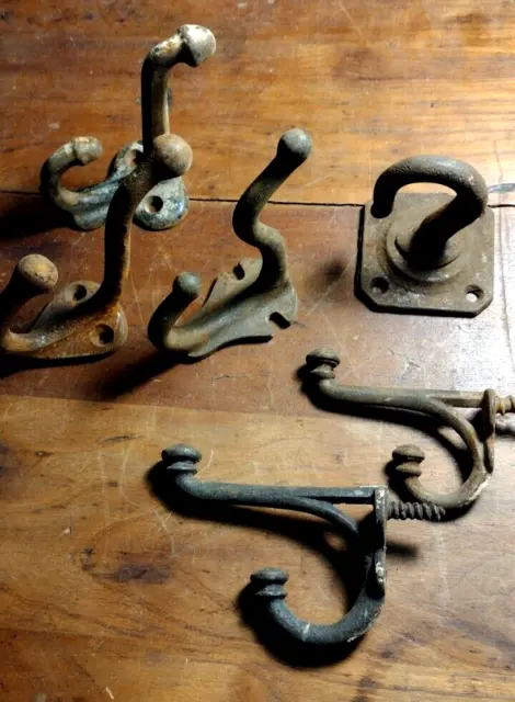 Victorian Cast Iron Hooks Country House/Barn
