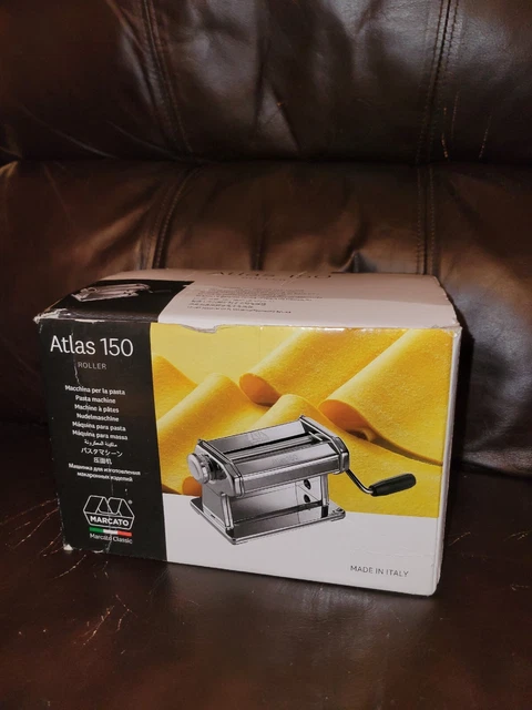 Marcato Brand Atlas 150 Manual Pasta Machine (Sky Chrome)