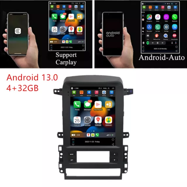 9.7" Android 13.0 Auto Radio GPS für Chevrolet Captiva 2006-2010 Carplay 4+32GB