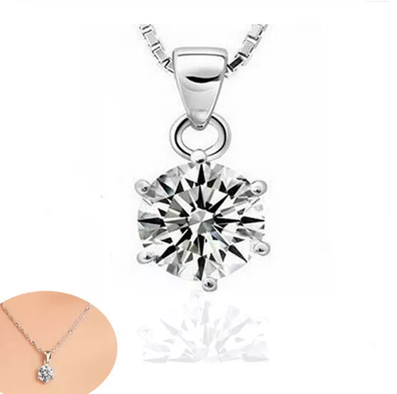 Anhänger 925 Sterling Silber Schmuck für Halskette für Kette Diamant Damen edel