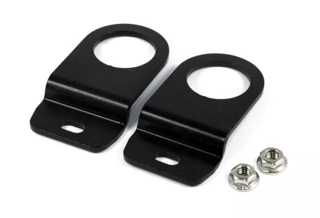 ALUMINIUM ANODISED RADIATOR BRACKETS BLACK fits NISSAN SKYLINE R34 GTT GTR