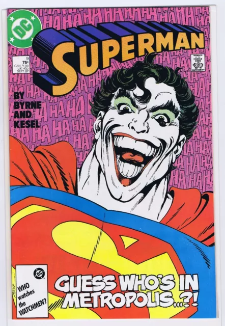 Superman 9 8.5 1987 Orignal Owner Book Joker Dd