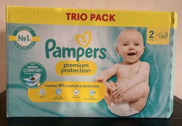 Pampers Premium Protection couches - 124 couches Pampers (taille 2