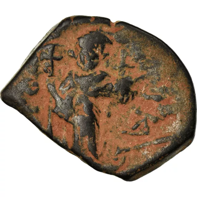 [#659948] Monnaie, Constans II, Follis, 641-668 AD, Constantinople, TB+, Cuivre,