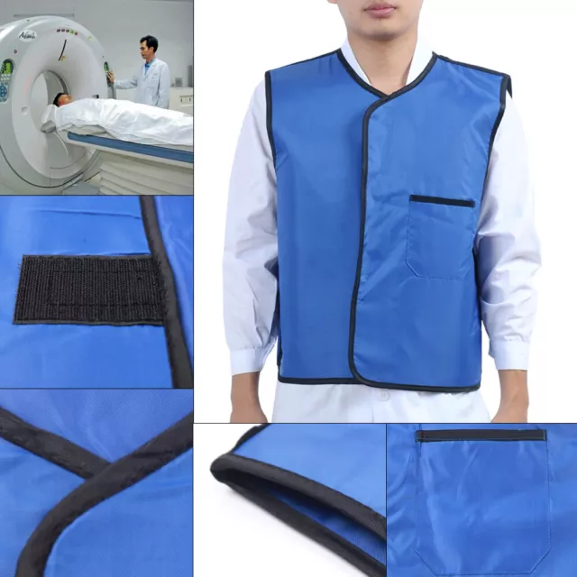 0.5mmpb Lead Vest Apron Radiation Protective Vest X-Ray Waterproof Blue Clean