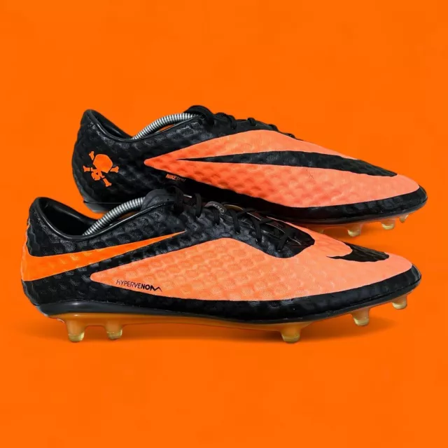 ** Nike Hypervenom Phantom I Fg * 599843-008 * 12.5 Us * Orange/Black * Rare **