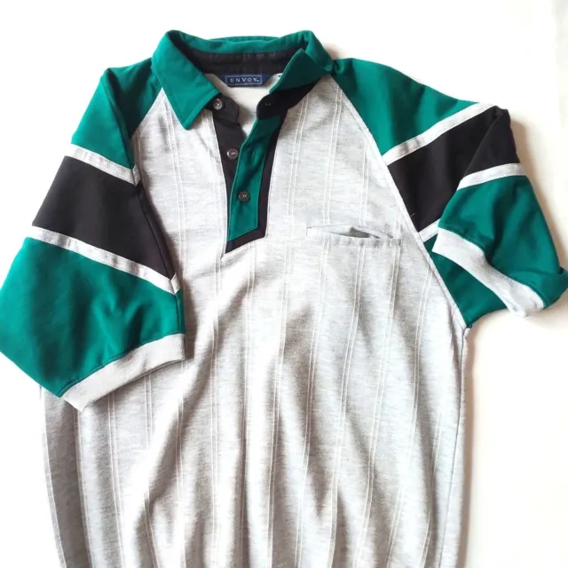 vintage 80s/90s Envoy sweatshirt polo size M
