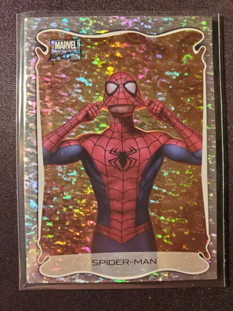 2022 Upper Deck Marvel Masterpieces Spider-Man Holofoil Speckle Card #31/99