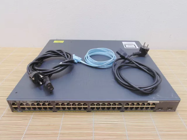 Cisco WS-C2960XR-48TD-I 2960-XR 48 GigE 2x10G SFP+ IP Lite único 250W 2x CA PWR