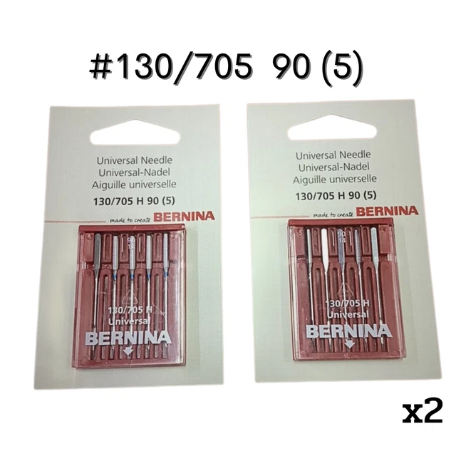 Agujas de máquina de coser Bernina para tejidos generales No.14(90) 130/750 H 90 (5)