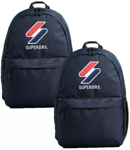 Superdry Code Mtn Tarp Logo Branded Backpack Adjustable Straps Bag SM23SA2X