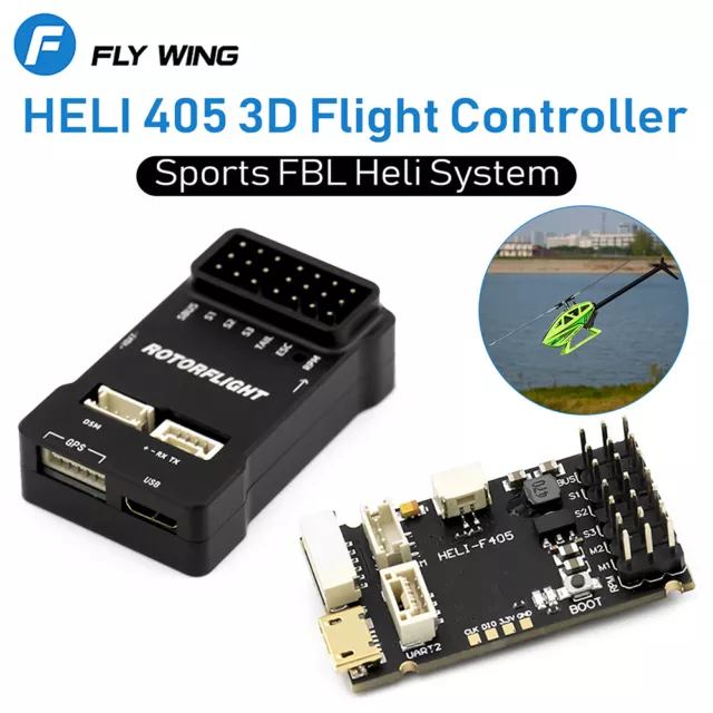 Flywing Rotorflight HELI 405 RF helicopter 3D Flight Controller FBL Gyro System