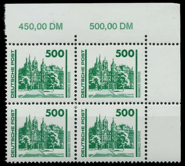 DDR DS BAUWERKE DENKMÄLER Nr 3352 postfrisch VIERERBLOC X026192