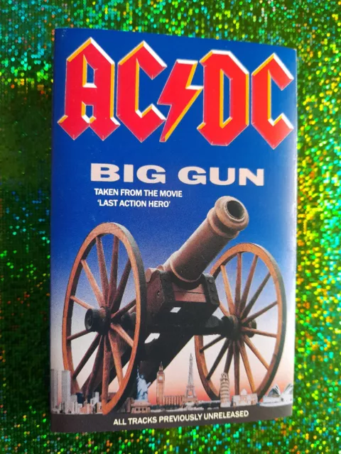 AC/DC*2 Track-Casette-Big Gun(Last Action Hero)+Back In Black*Live  Moskau*1993