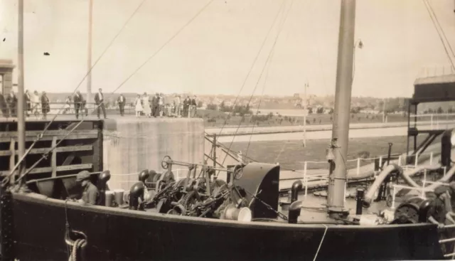 SHIP Canadian Tanker SS Talaralite then SS Imperial Midland INTERESTING BOW SHOT