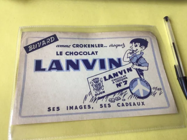 French 1950’s Authentic Vintage Used Chocolate Advertising Ink Blotter Ref 53577