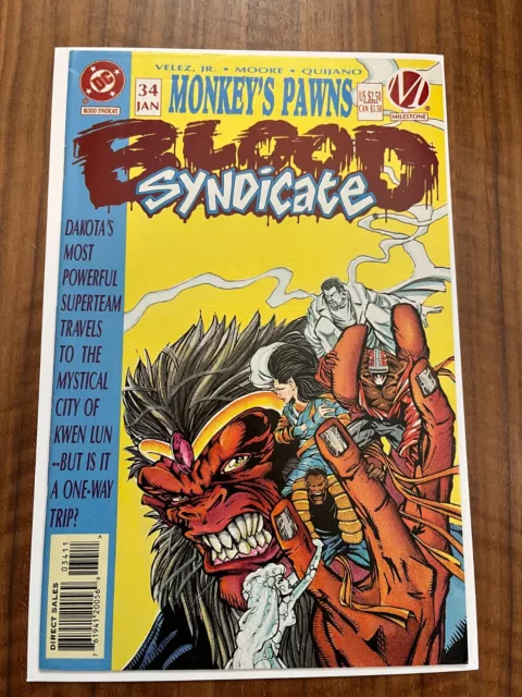 Blood Syndicate 34, late Issue Low print DC Comics Milestone Media RARE, FN/VF