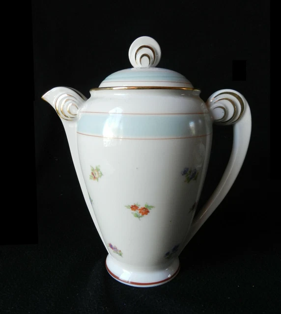 VENDU - Petite cafetière porcelaine Limoges Shabby - Le Grenier de Lisette