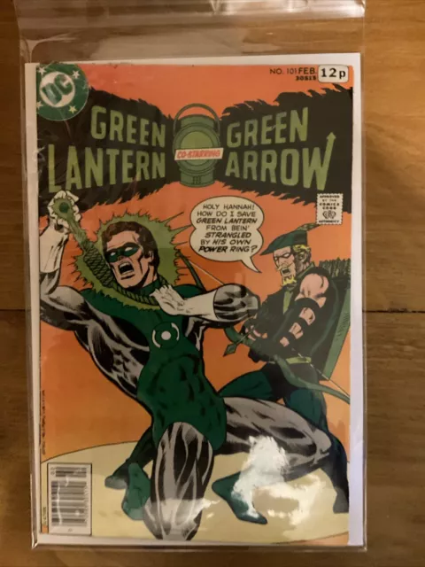 Green Lantern Co-Starring Green Arrow No 101 DC Comic From February 1978 Bronze