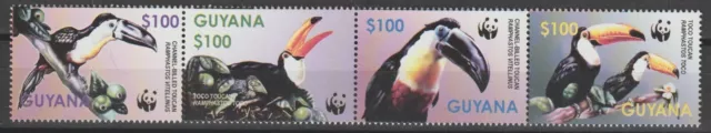 Guyana 2003 Wwf Sg 6406/9 Mnh