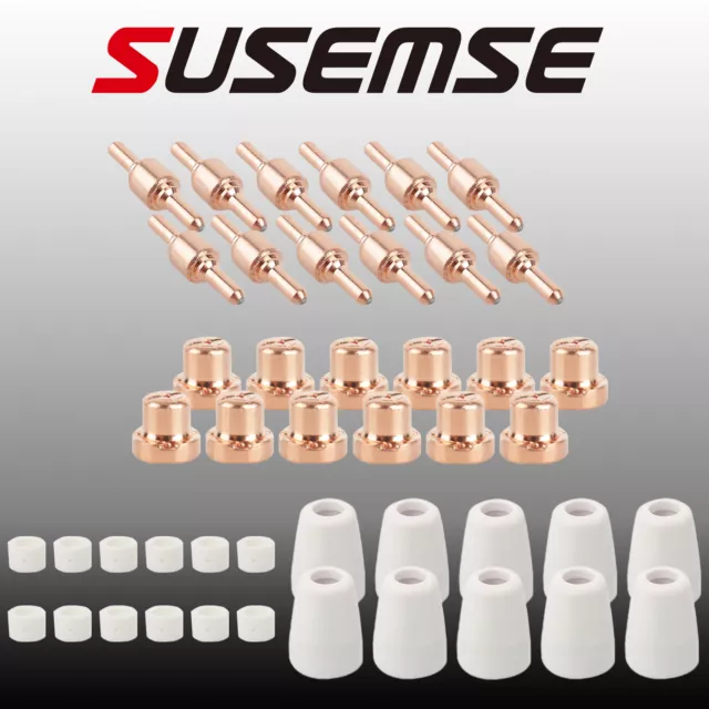 46pcs Consumables for Plasma Cutter 40D CUT40 50D CUT50 Electrodes Tips Nozzle