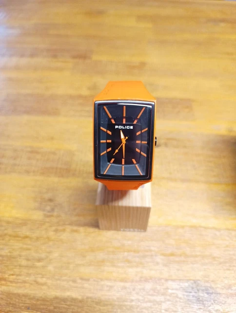 POLICE UHR VANTAGE X, Herren, neue Batterie, 13077M , Selten, Orange ...