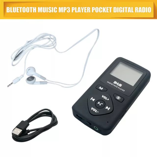 Personal Portable Pocket Digital DAB/DAB+ FM Radio Earphone Bluetooth MP3 Player