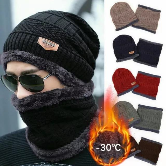 Cagoule tricot??e ?? col pour femme et homme, bonnet unisexe, chaud, avec  cordon de serrage, une pi??ce, hiver