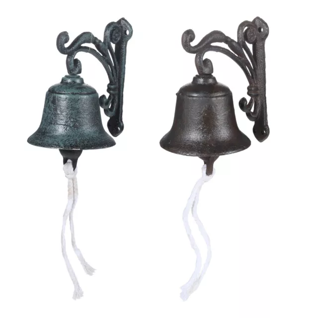 Iron Door Ring Bell Country Rustic Bar Store Bell Knockers Garden Home Decor