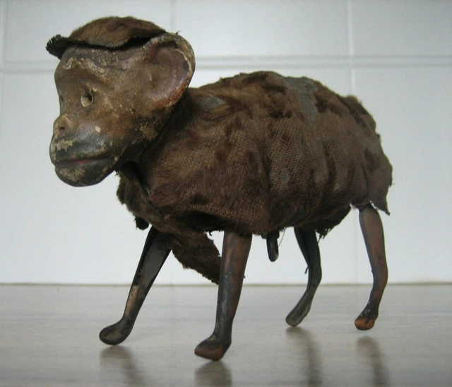 Jouet Mécanique Ancien Singe Gorille Espagne Feber - Automate à Clé En Boîte