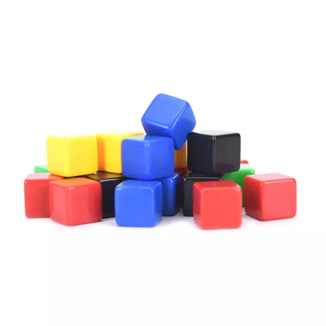 10pcs 16MM Blank Dice DIY Poker Gambling Dice Chess Board Game Teaching DicH`QV