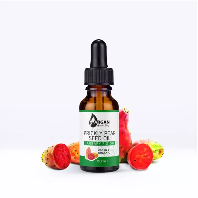 Prickly Pear Seed Oil Organic Pure Virgin Cold Pressed for 30ml Face-Hair-Nails