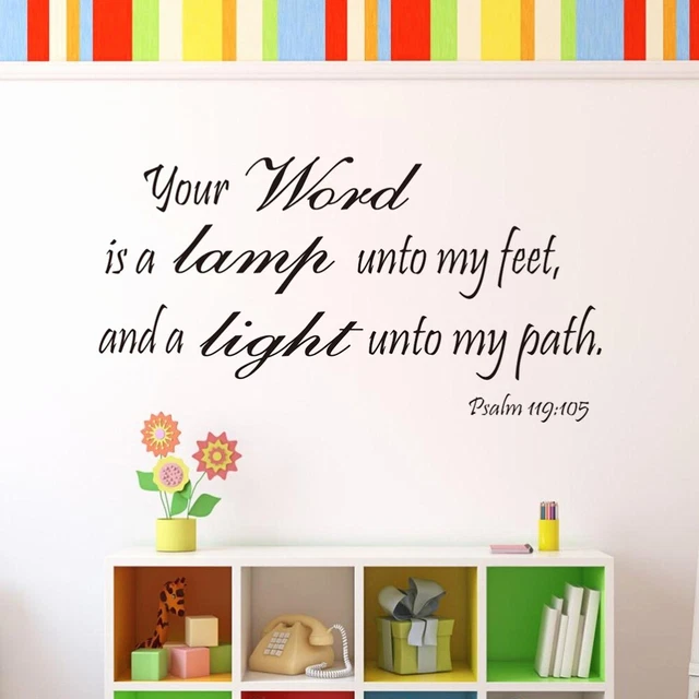 Tatuaje de pared verso de la Biblia fondo de pantalla para el hogar pegatina de pared