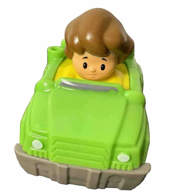 FISHER PRICE LITTLE People WHEELIES EDDIE in GREEN CAR 9.09 PicClick CA