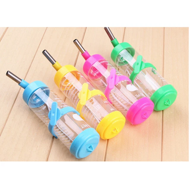 Hamster Cute Water Bottle Holder Dispenser With Base Hut Small Animal NesN^ob