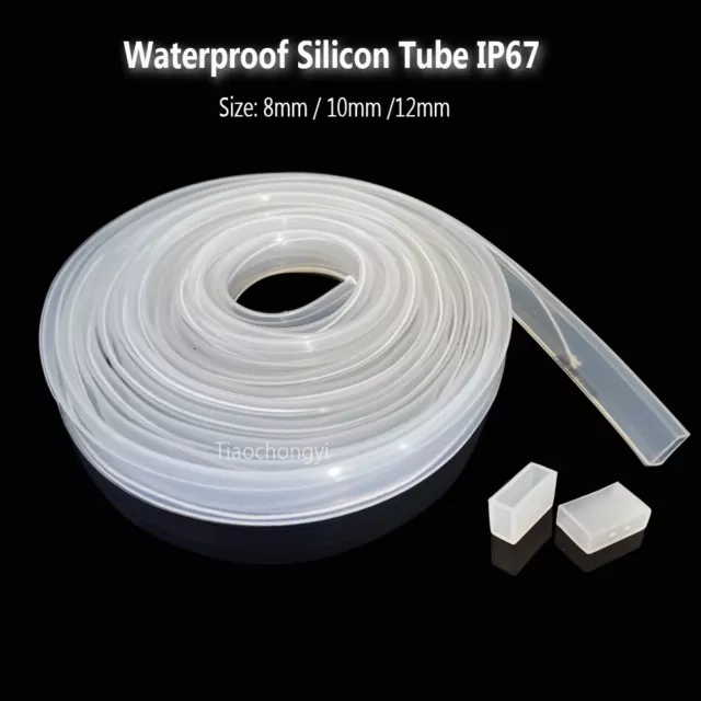 8mm 10mm 12mm Transparent Silicon Tube led For 5050 2835 WS2812 LED strip light