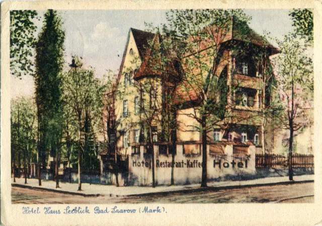 AK BAD SAAROW /SCHARMÜTZELSEE Hotel HAUS SEEBLICK Straßenecke 30/40er