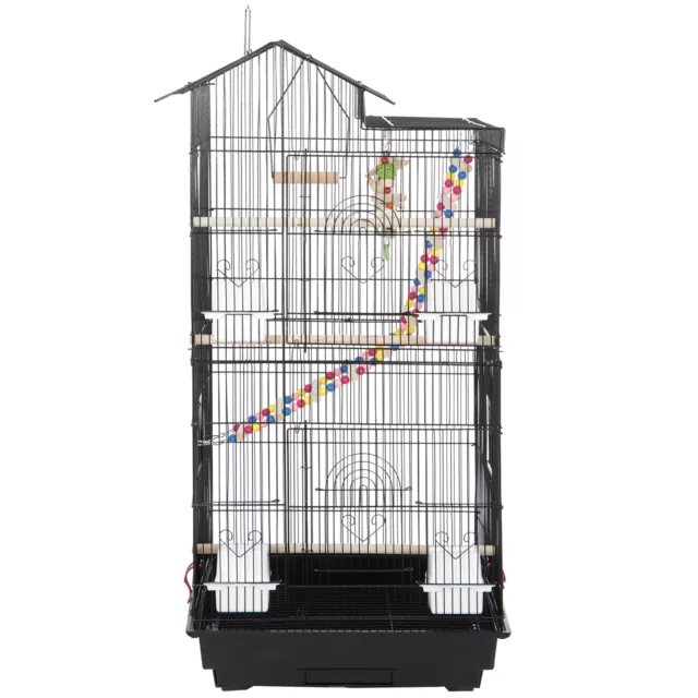 39'' Roof Top Large Parakeet Bird Cage Medium Pet House Birdcage Parrot Lovebird 3