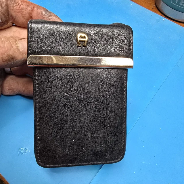 etienne aigner cigarette case Vintage 60s 70s Handmade Leather Pouch RARE ITALY SOLD Vintage leather Etienne Aigner
